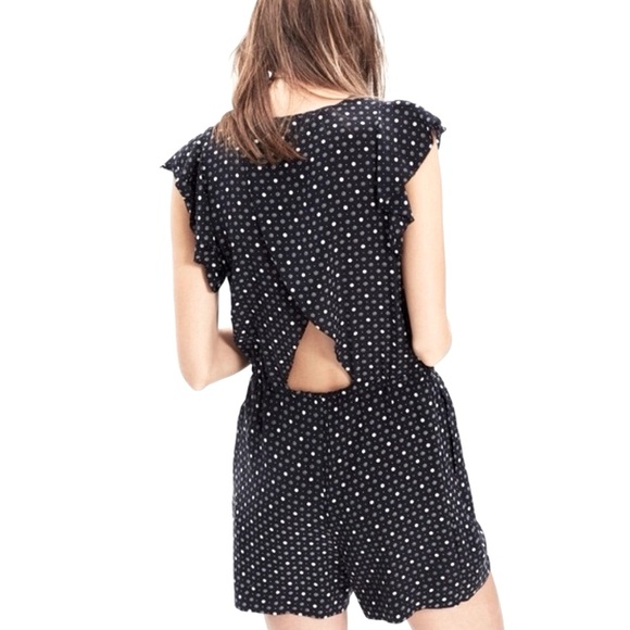 Madewell Silk Petalplay Romper - Picture 1 of 2